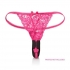 Lock N Play Remote Petite Panty Teaser Black - Vibrating Panties