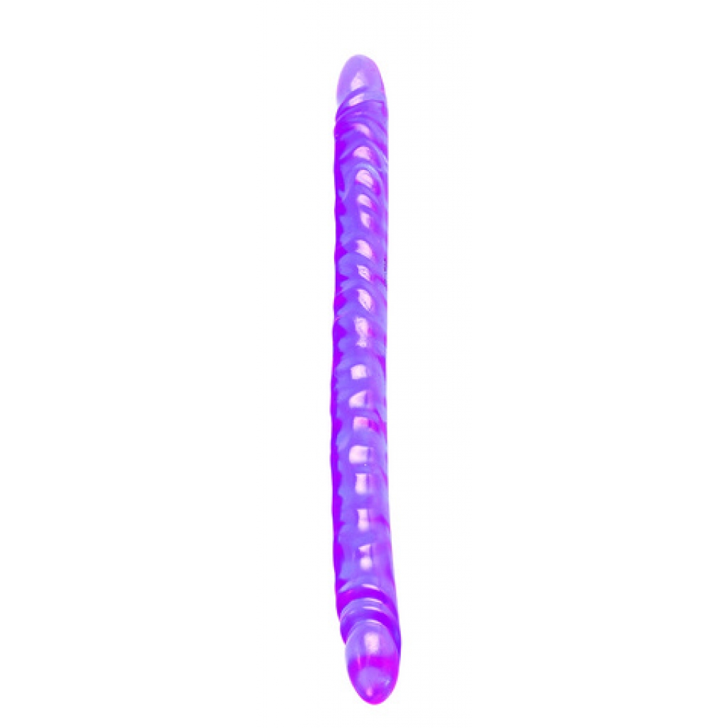 Translucence Slim Jim Duo Double Dong 17.5 Inch - Purple - Double Dildos