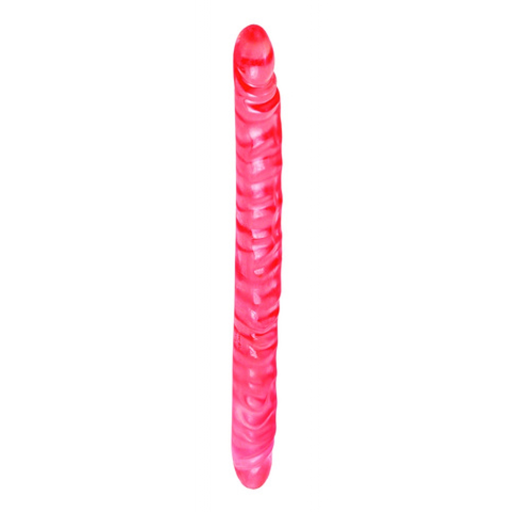 Translucence Slim Jim Duo Double Dong 17.5 Inch - Pink - Double Dildos