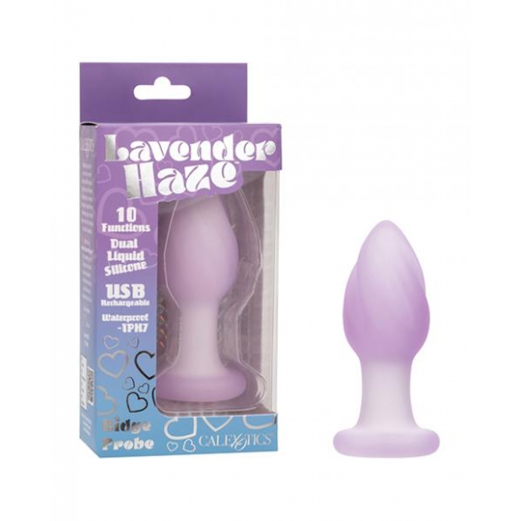 Lavender Haze Ridge Anal Probe - Lavender/white - Anal Plugs