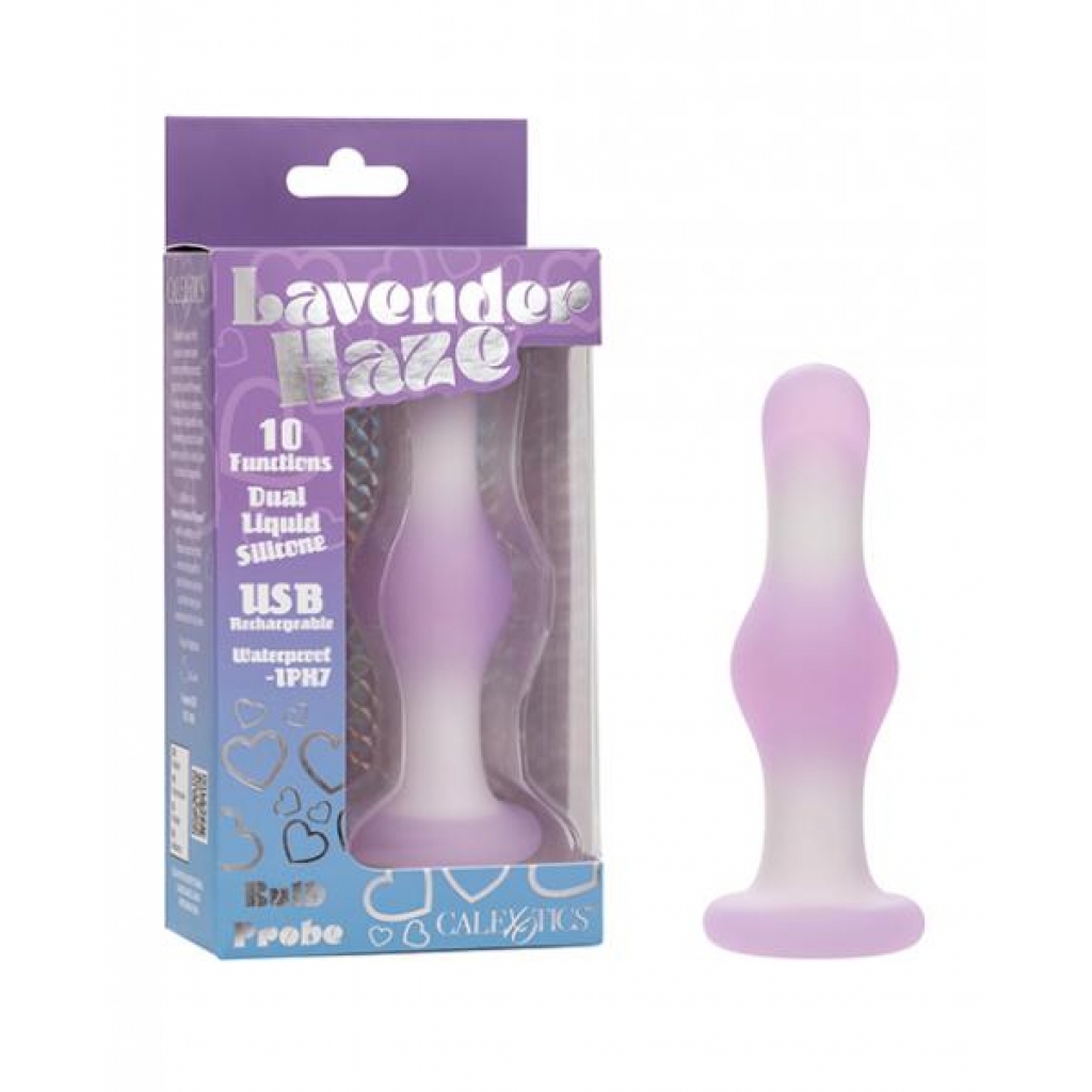 Lavender Haze Bulb Anal Probe - Lavender/white - Anal Plugs