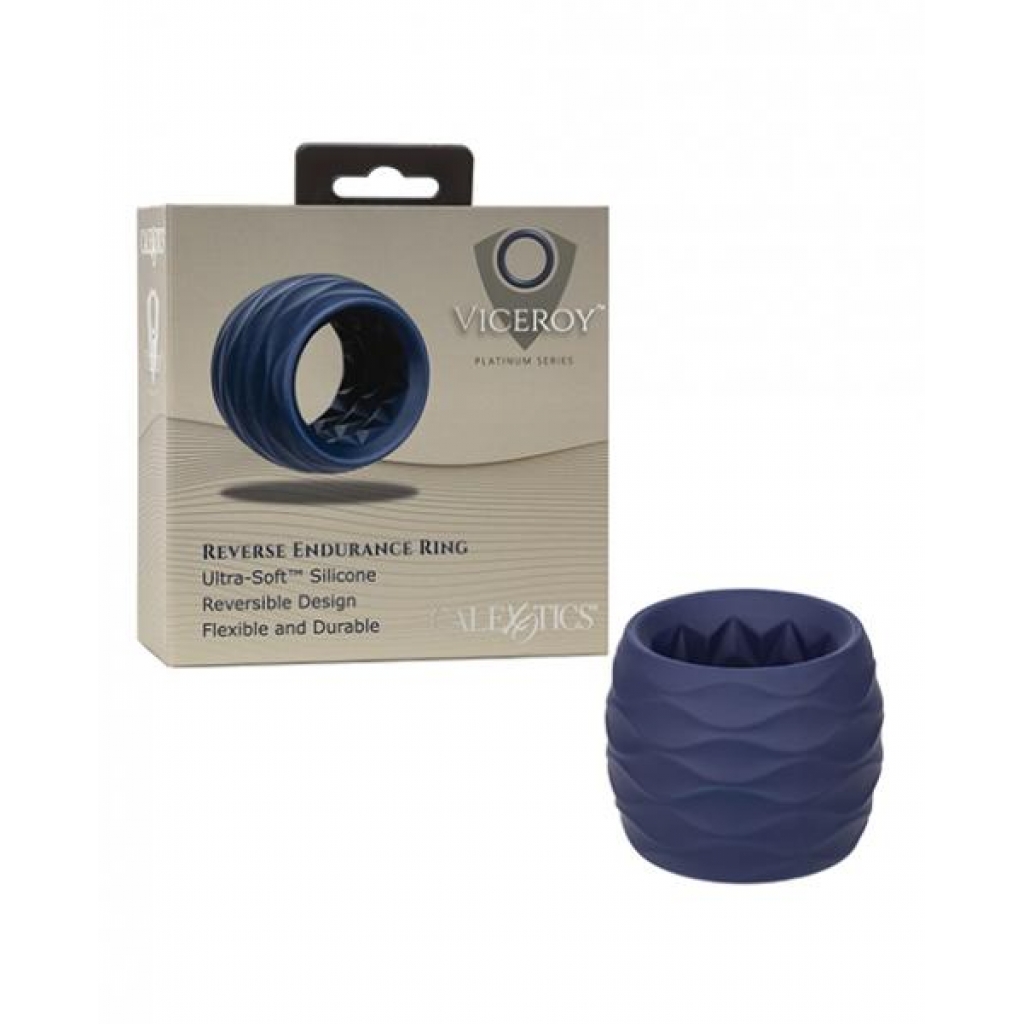 Viceroy Reverse Endurance Ring - Blue - Luxury Penis Rings