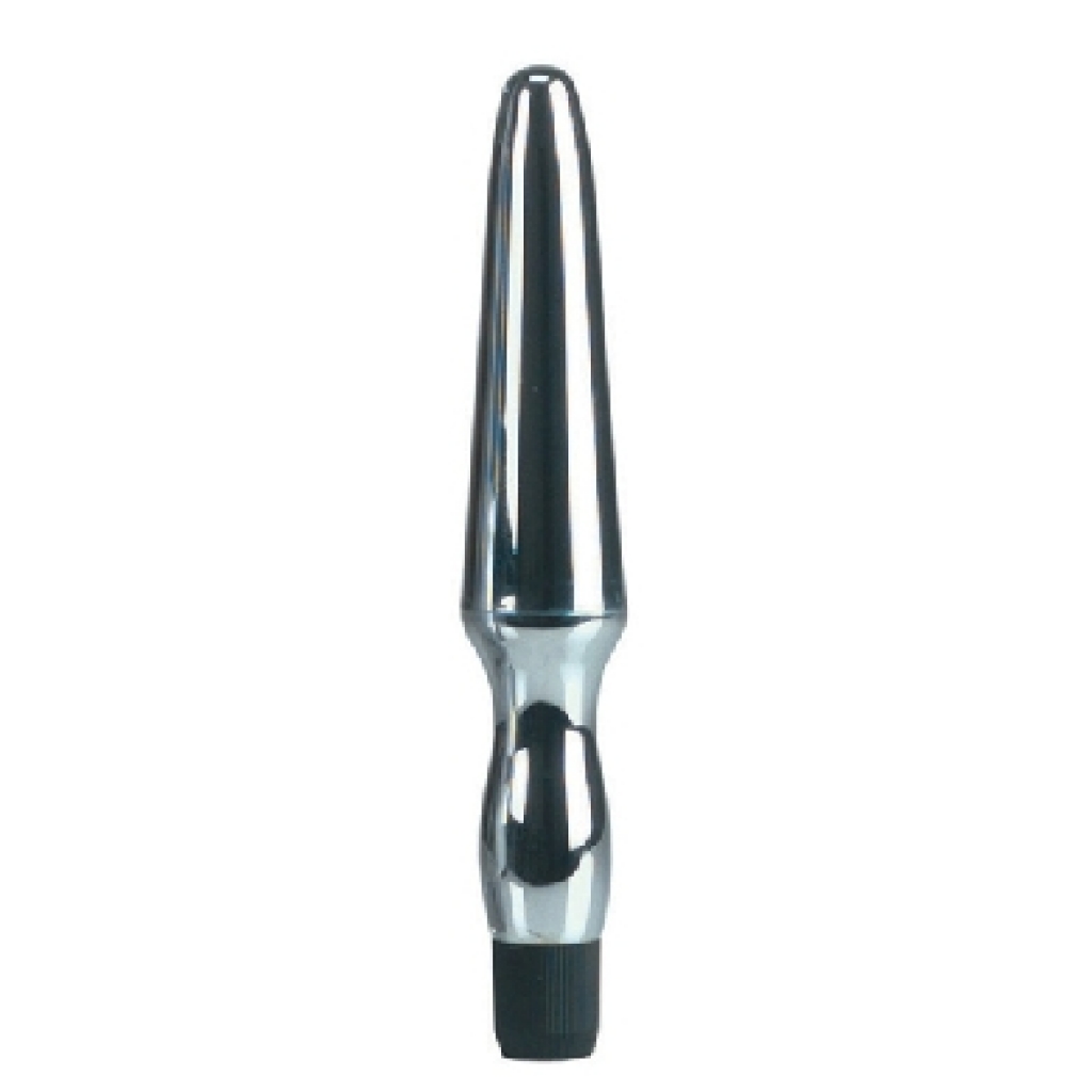 Vibrating Waterproof Anal Probe Silver - Anal Probes