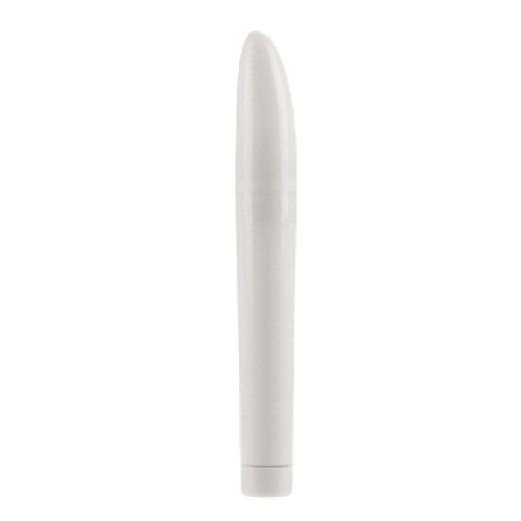 Classic Chic Maxi Mystique 7 Inches White Vibrator - Traditional