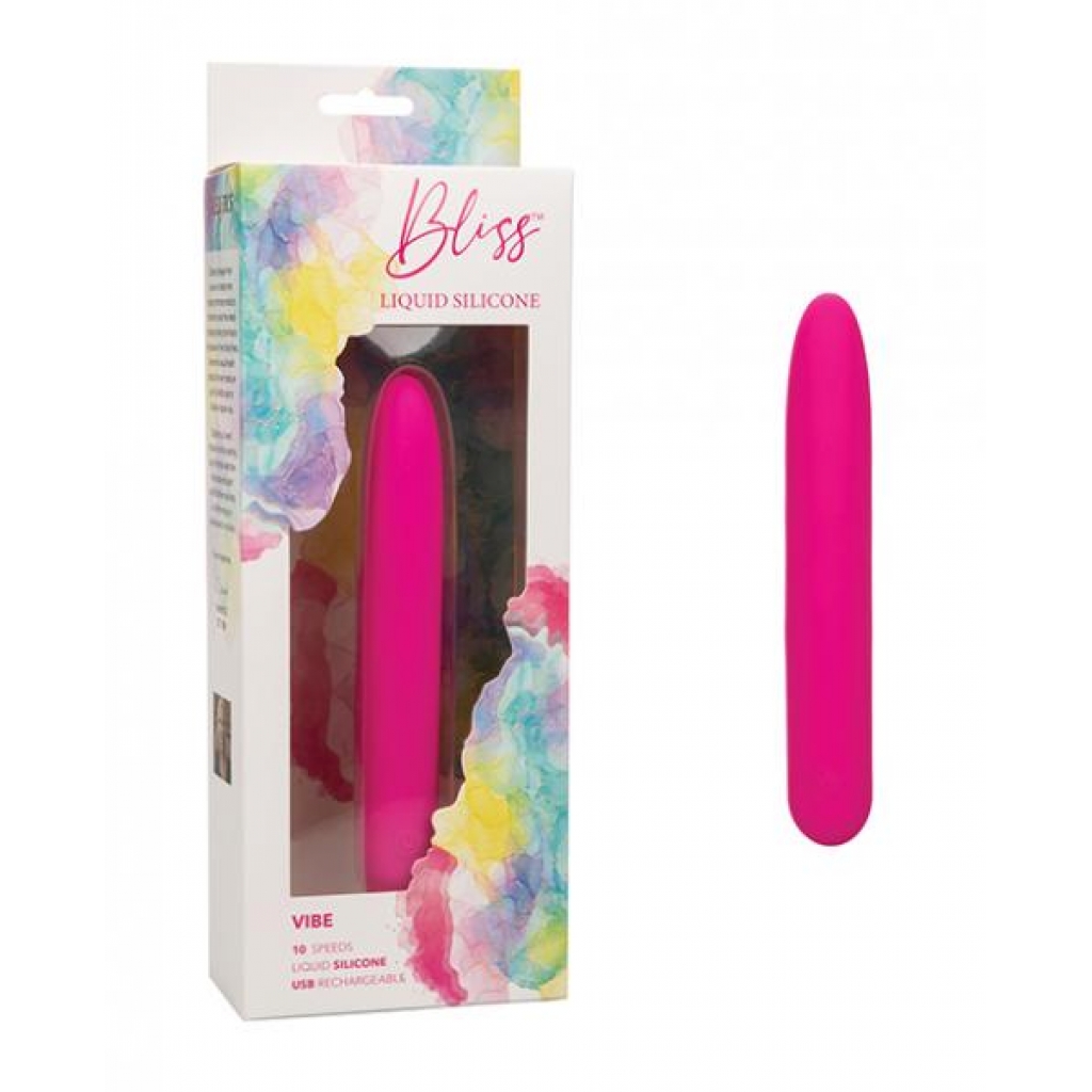 Bliss Liquid Silicone Vibe - Pink - Traditional