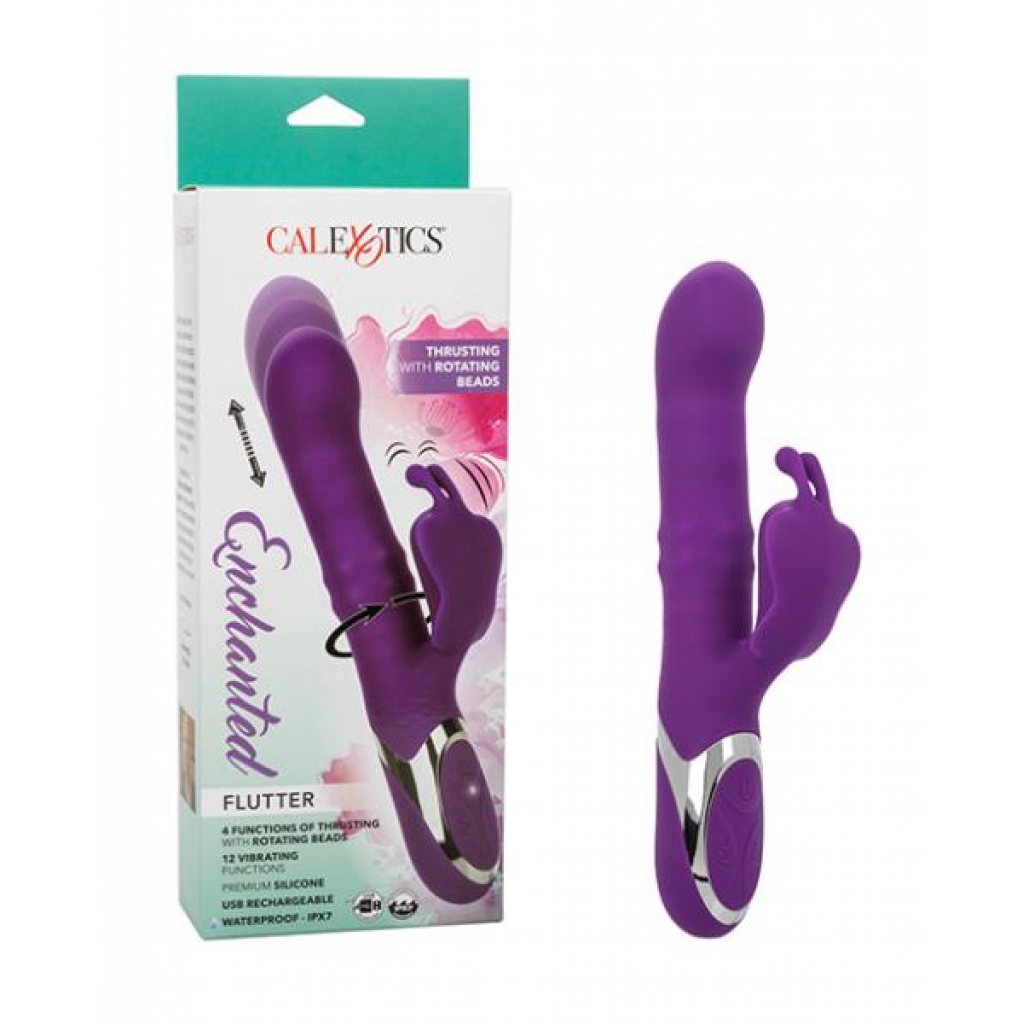 Enchanted Flutter Vibrator - Purple - Rabbit Vibrators