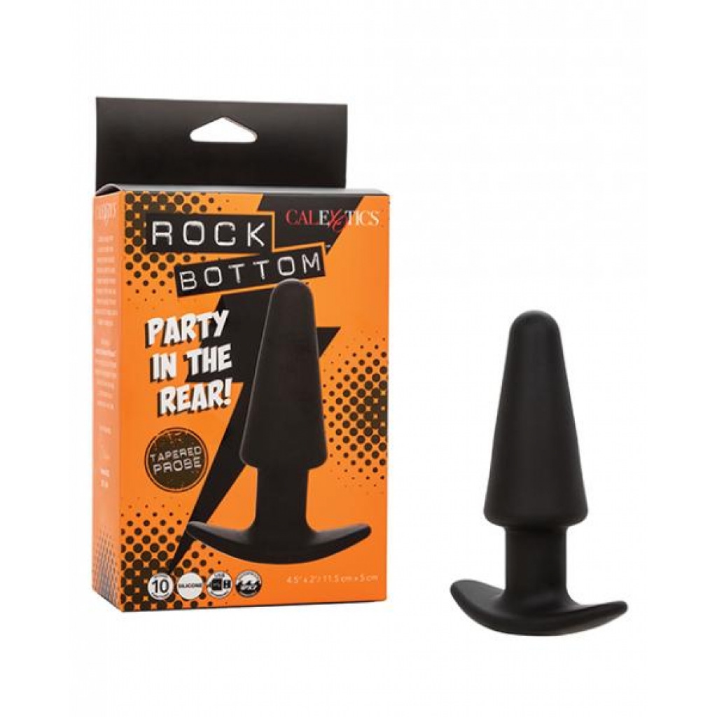 Rock Bottom Tapered Anal Probe - Black - Anal Probes