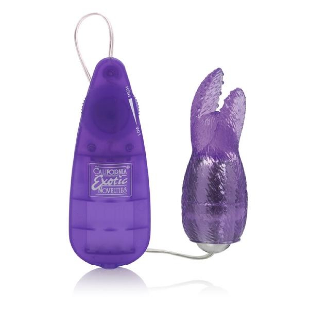 Pocket Exotics Snow Bunny Bullet Purple Vibrator - Bullet Vibrators