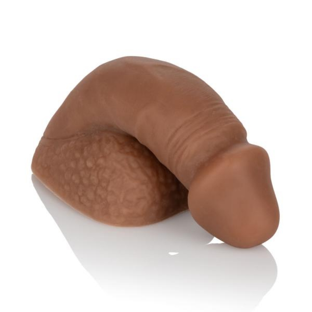 Packer Gear 4 inches Silicone Packing Penis Brown - Transgender Wear