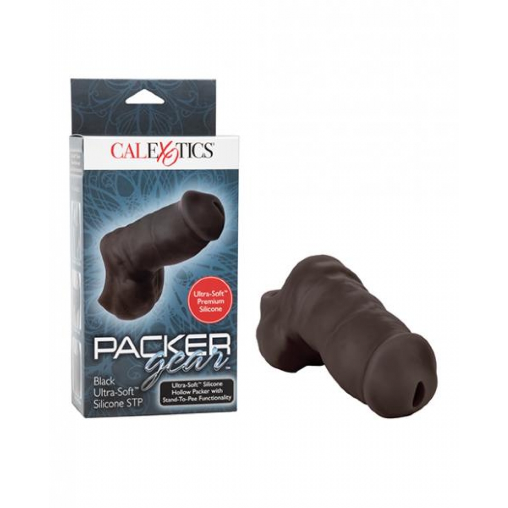 Packer Gear Ultra-soft Silicone Stp - Black - Realistic Dildos & Dongs