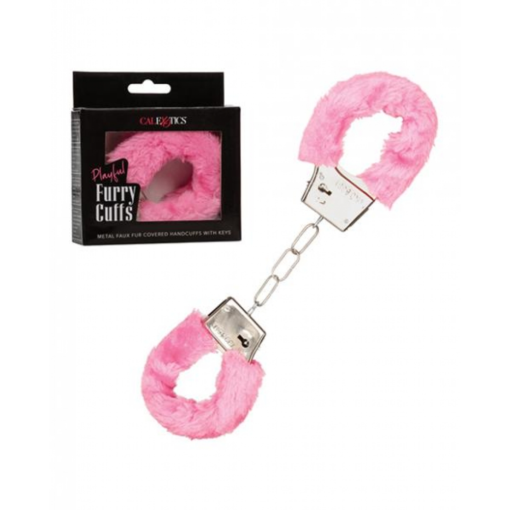 Playful Furry Cuffs - Pink - Handcuffs