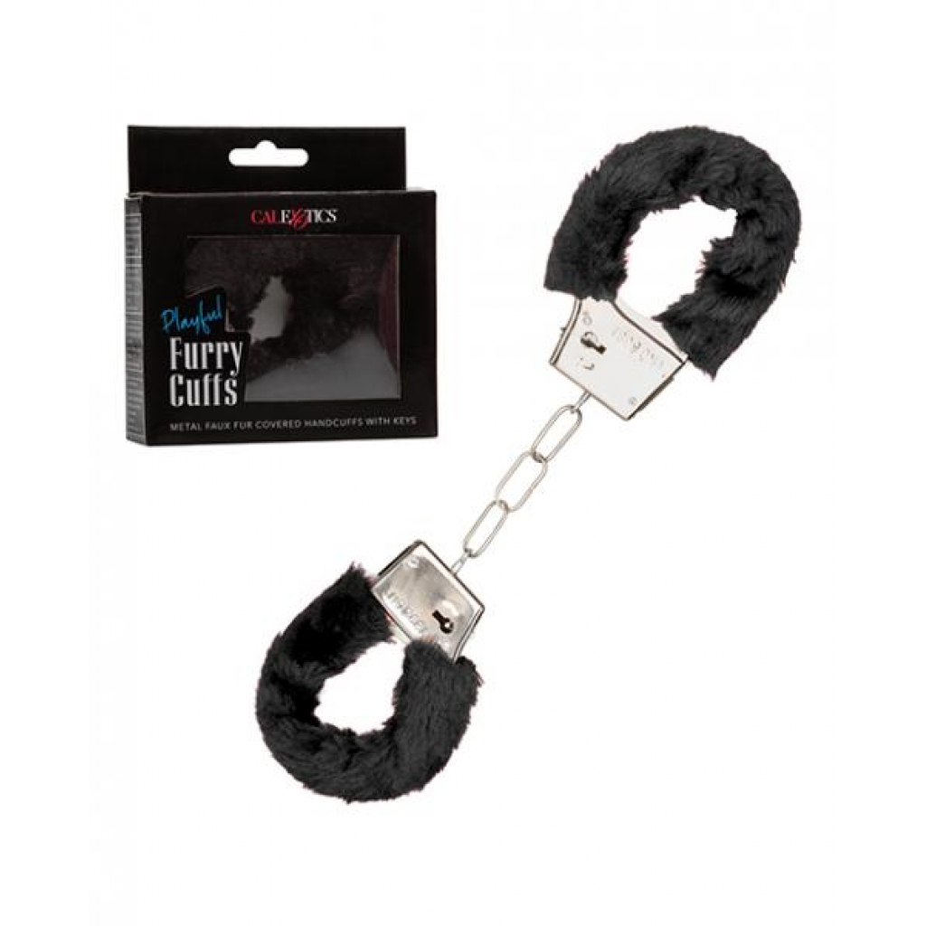 Playful Furry Cuffs - Black - Handcuffs