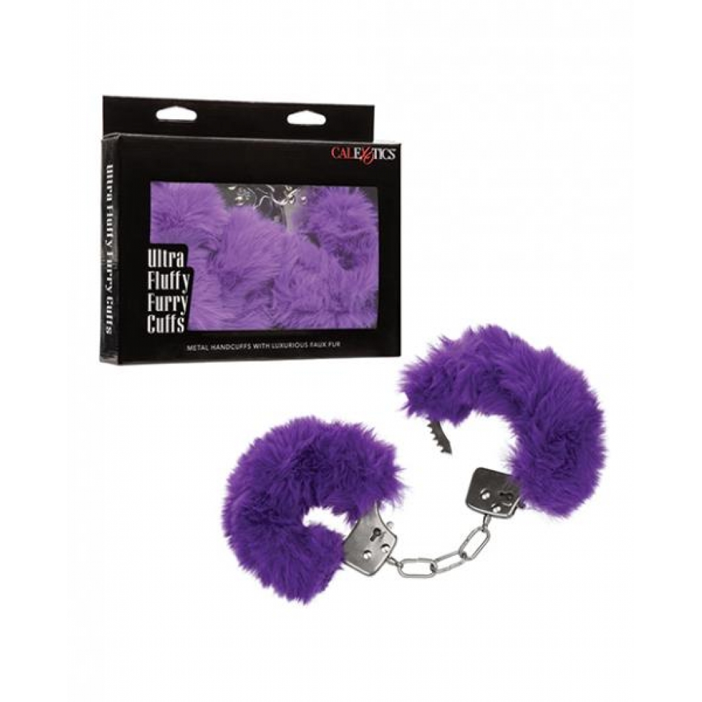 Ultra Fluffy Furry Cuffs - Purple - Handcuffs