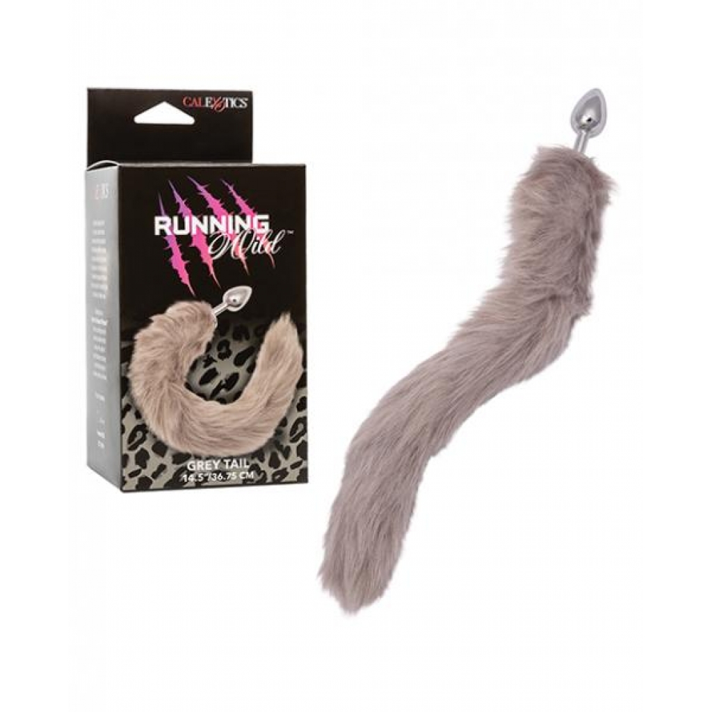 Running Wild Grey Tail Metallic Anal Probe - Anal Probes