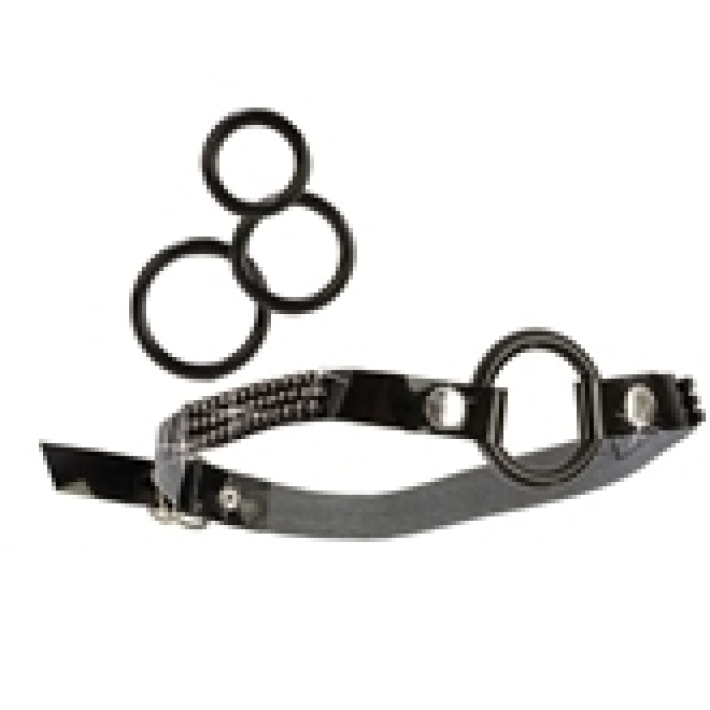 Open Ring Gag with Interchangeable Rings - Ball Gags