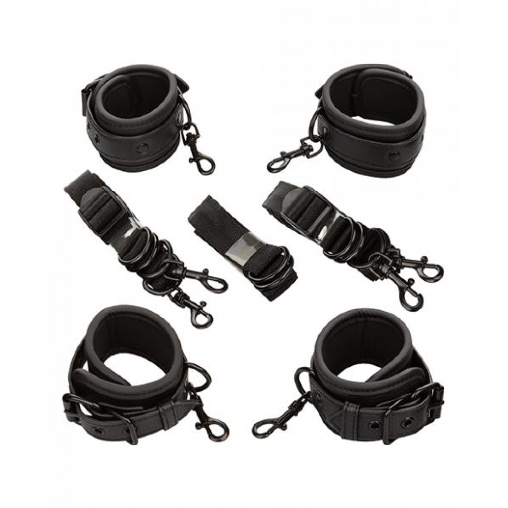 Nocturnal Collection Adjustable Bed Restraints - Black - Babydolls & Slips