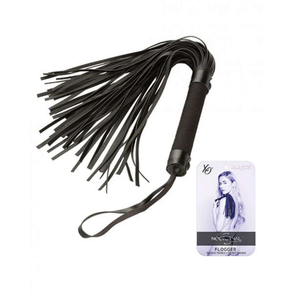 Nocturnal Collection Flogger - Black - Floggers