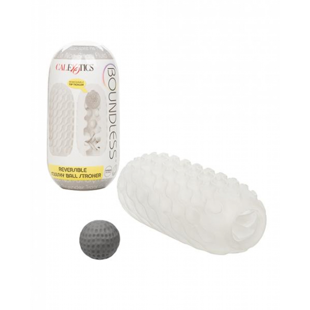 Boundless Reversible Squishy Ball Stroker - Smoke - Masturbation Sleeves