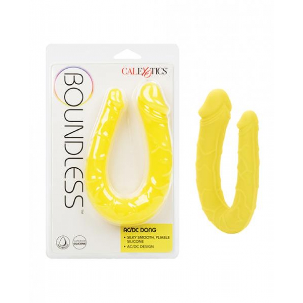 Boundless Ac/dc Double Dong - Yellow - Double Dildos