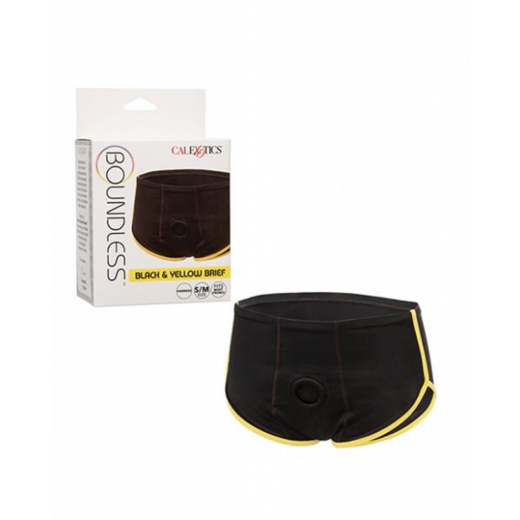 Boundless Boxer Brief - Black/yellow S/m - Harnesses