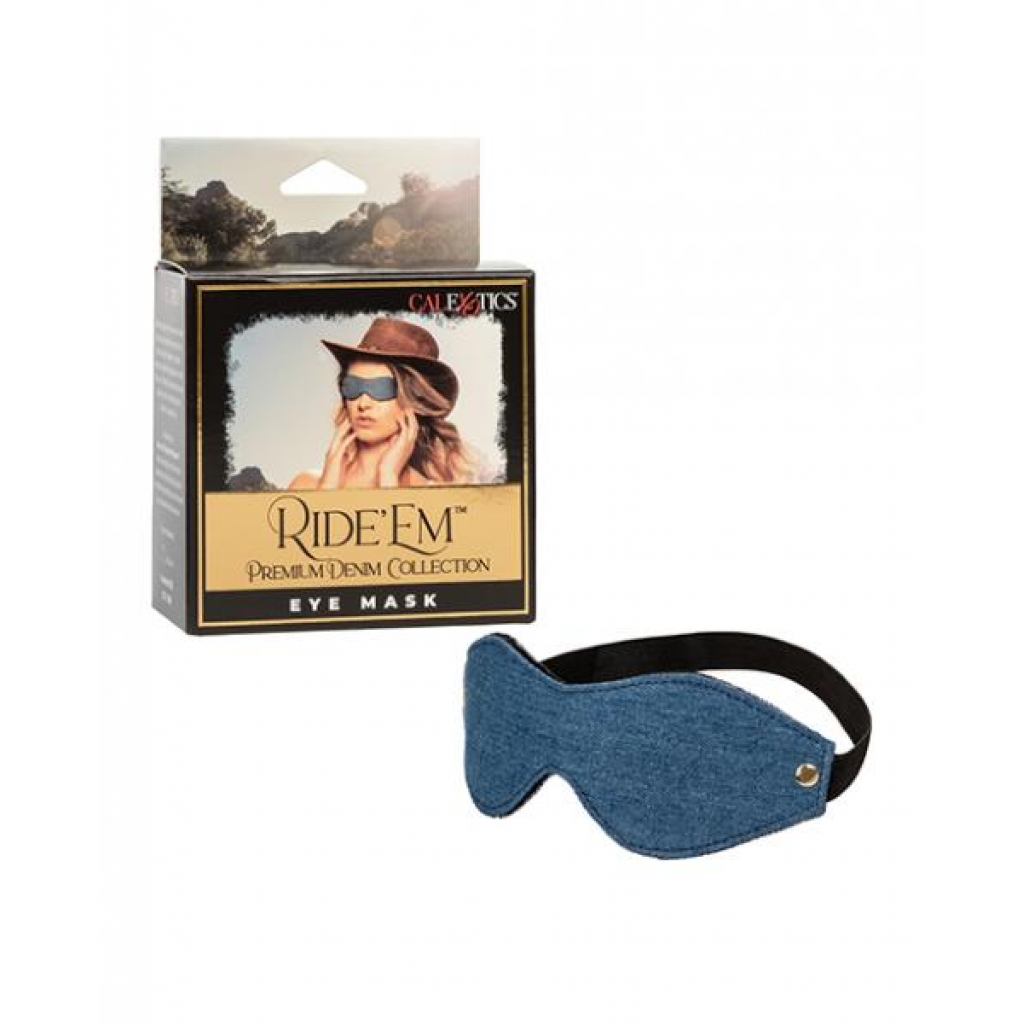 Ride 'em Premium Denim Collection Eye Mask - Blindfolds