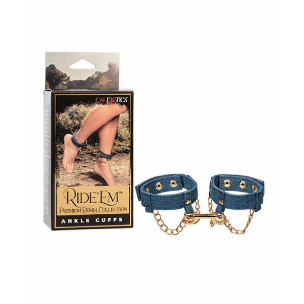 Ride 'em Premium Denim Collection Ankle Cuffs - Ankle Cuffs