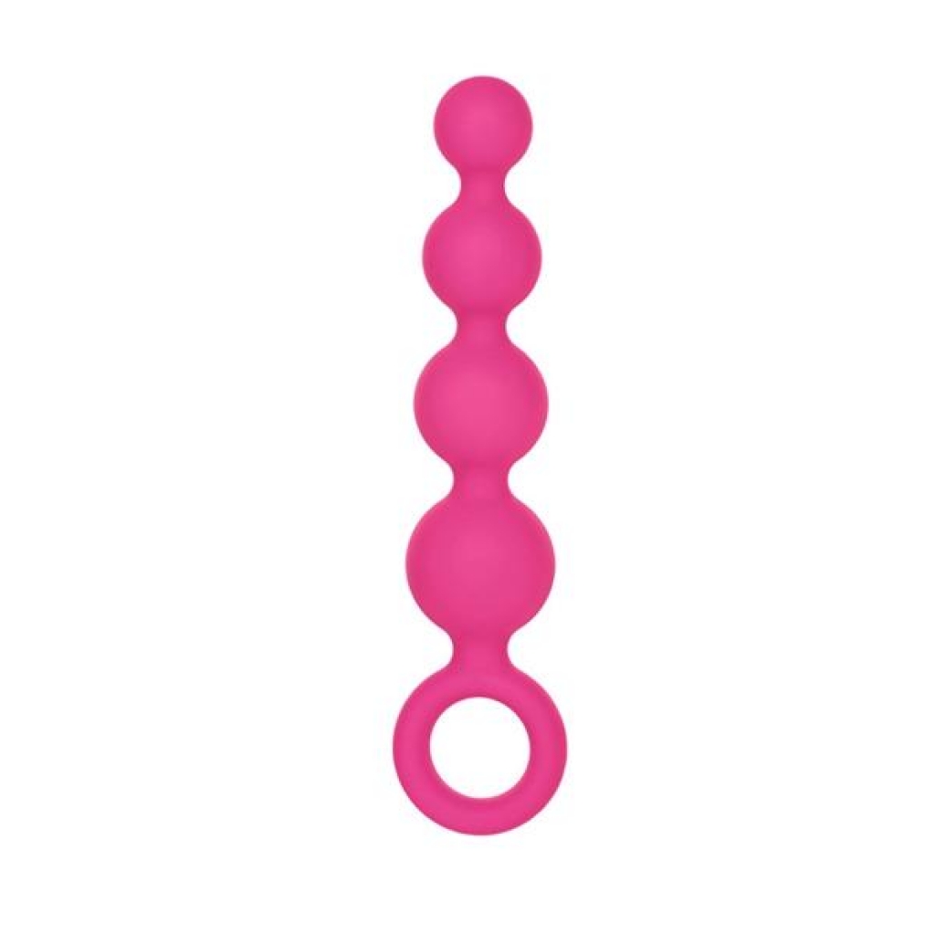 Coco Licious Silicone Booty Beads Pink 4.5 Inch - Anal Beads