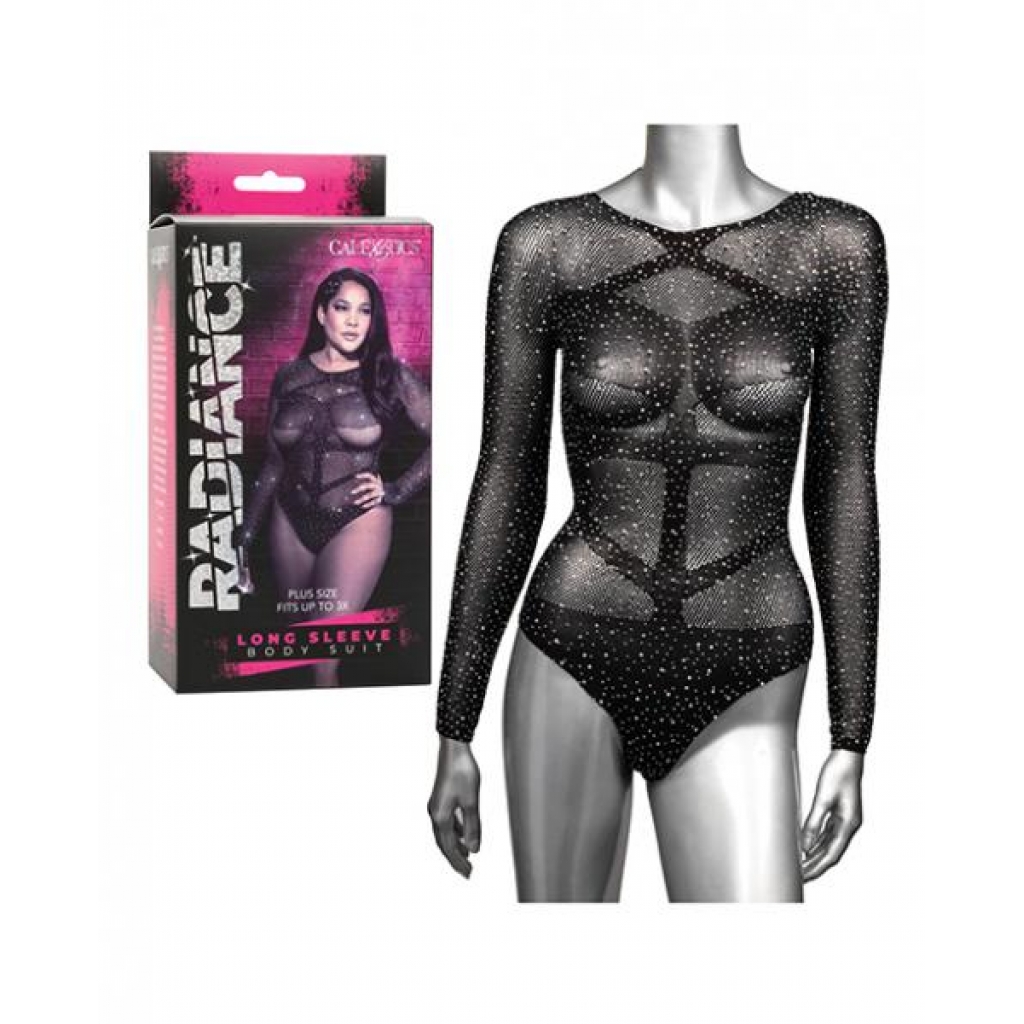 Radiance Long Sleeve Body Suit - Black Qn - Pasties, Tattoos & Accessories