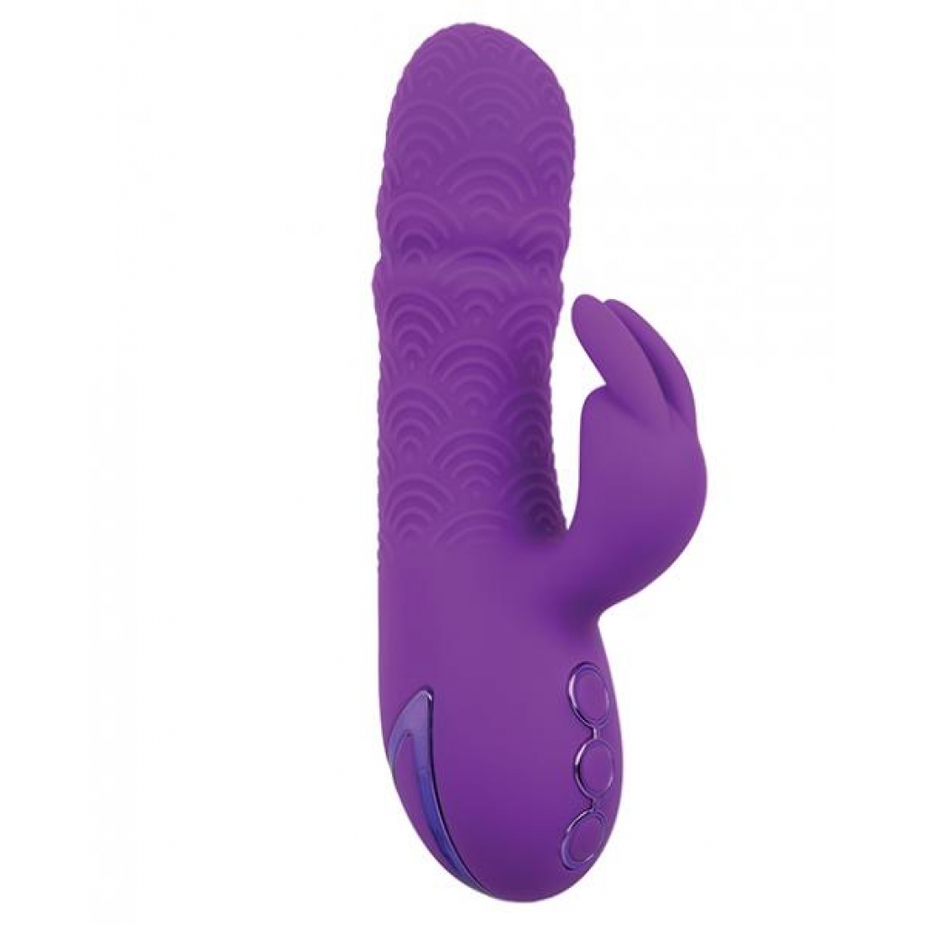 California Dreaming Manhattan Beach Marvel Dual Stimulation Vibe - Purple - Rabbit Vibrators