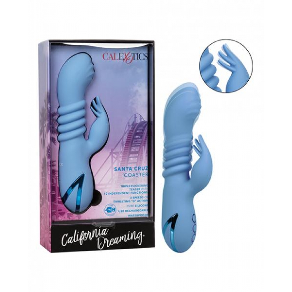 California Dreaming Santa Cruz Coaster - Blue - Rabbit Vibrators