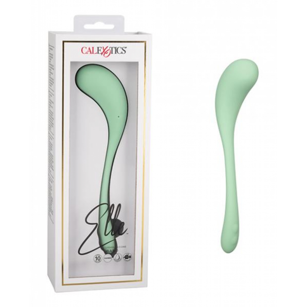 Elle Liquid Silicone Wand - Green - Body Massagers