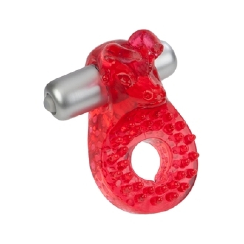 Couples Raging Bull Red Vibrating Ring - Couples Vibrating Penis Rings