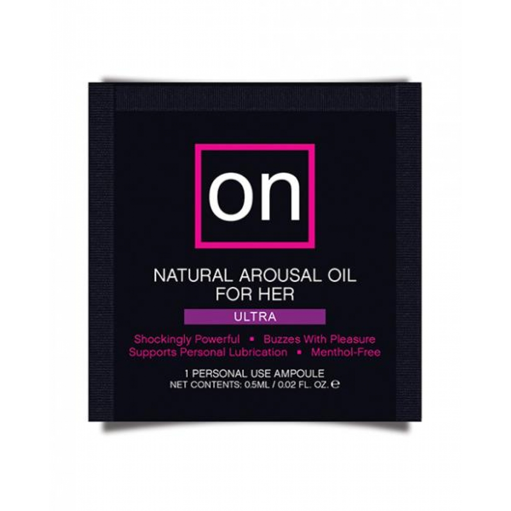 On For Her Arousal Oil Ultra - Single Use Ampoule - For Women