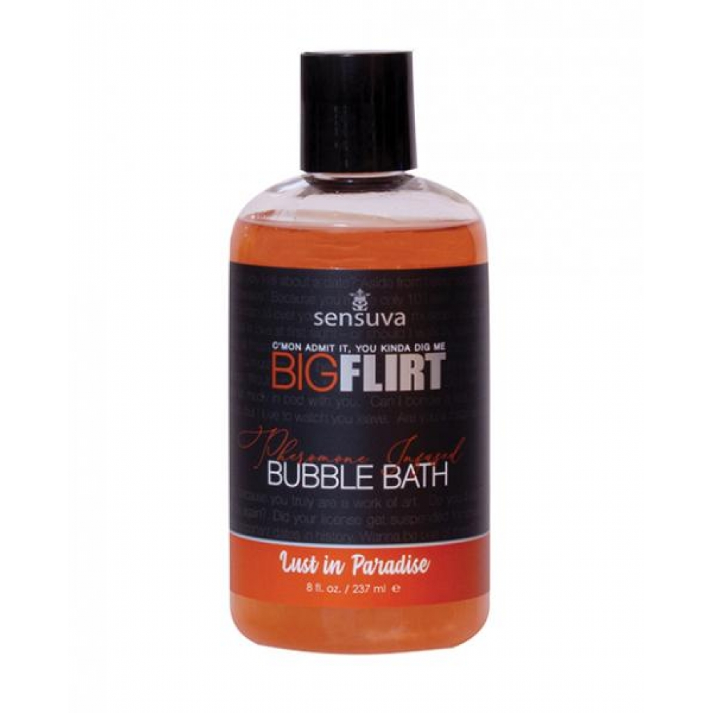 Sensuva Big Flirt Pheromone Bubble Bath - 8 Oz Lust In Paradise - Fragrance & Pheromones