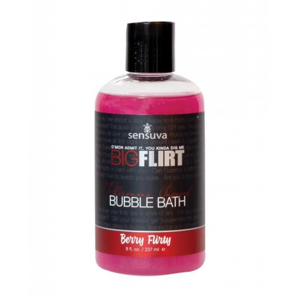 Sensuva Big Flirt Pheromone Bubble Bath - 8 Oz Berry Flirty - Fragrance & Pheromones