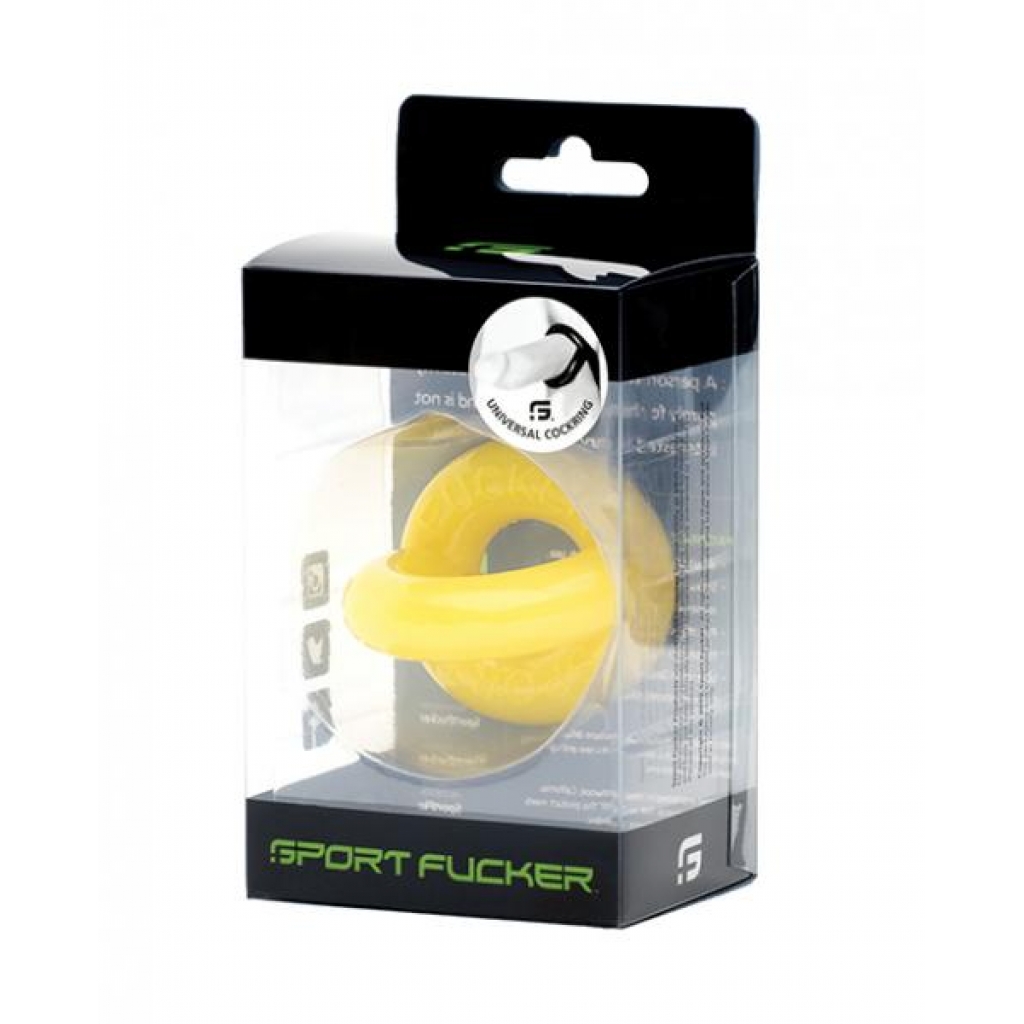 Sport Fucker Universal Cockring - Yellow - Luxury Penis Rings