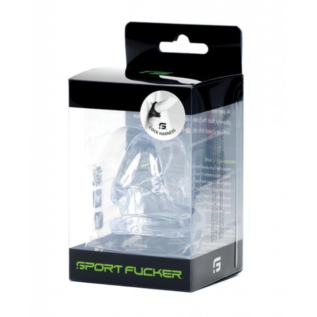 Sport Fucker Cock Harness - Clear - Stimulating Penis Rings