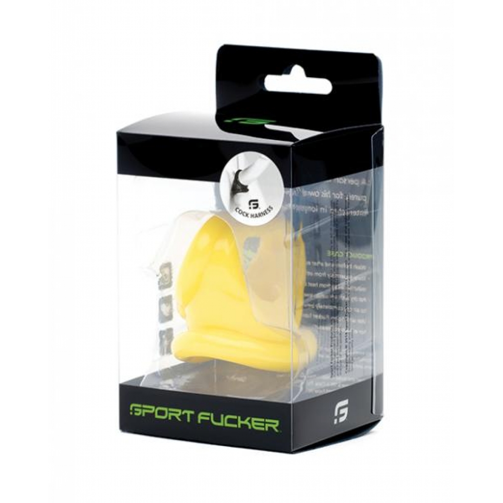 Sport Fucker Cock Harness - Yellow - Luxury Penis Rings