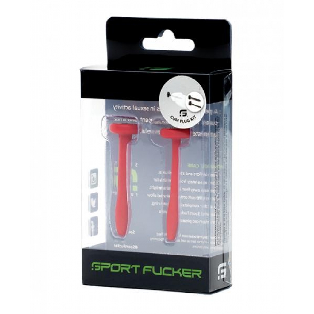 Sport Fucker Cum Plug Kit - Red - Medical Play