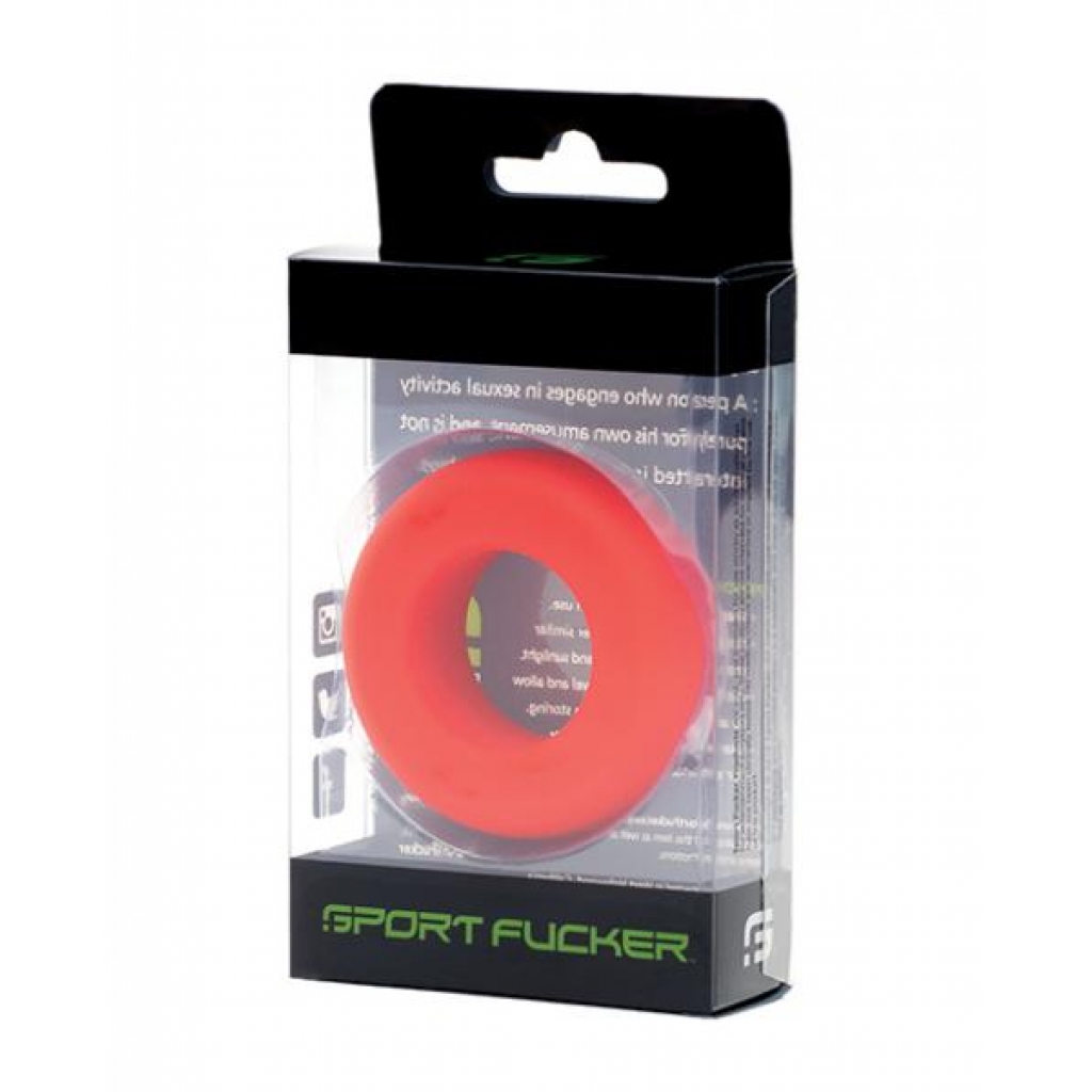 Sport Fucker Muscle Ring - Red - Classic Penis Rings