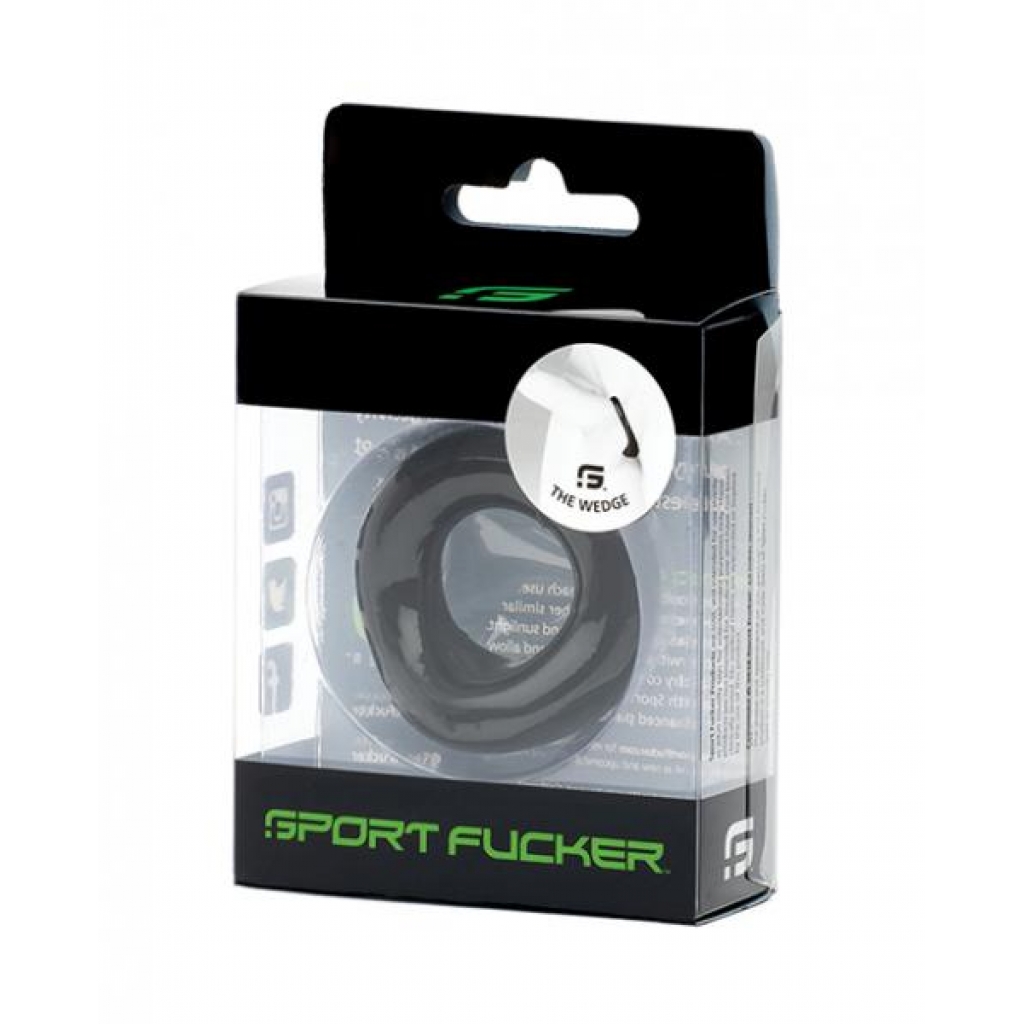 Sport Fucker Silicone The Wedge - Black - Classic Penis Rings