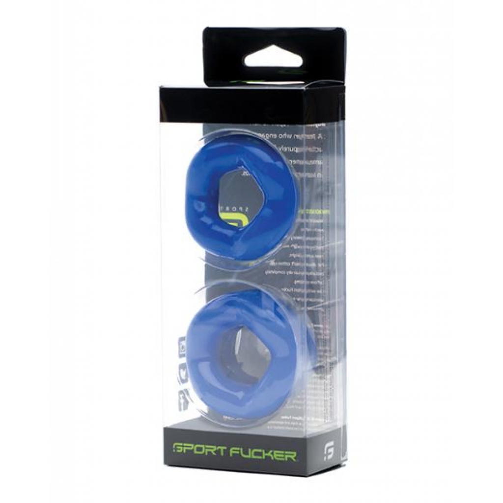 Sport Fucker Revolution Combo Set - Blue - Classic Penis Rings