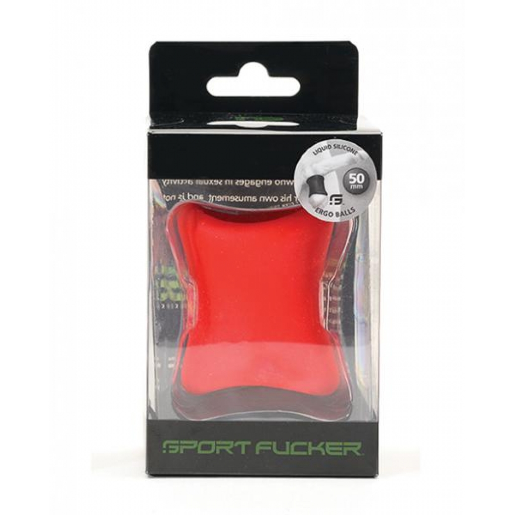 Sport Fucker Ergo Balls - 50mm Red - Classic Penis Rings