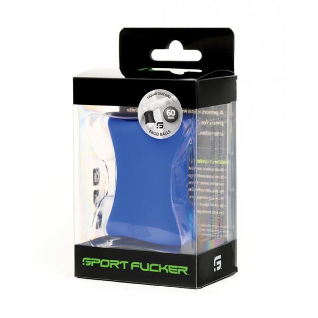 Sport Fucker Ergo Balls - 60mm Blue - Classic Penis Rings