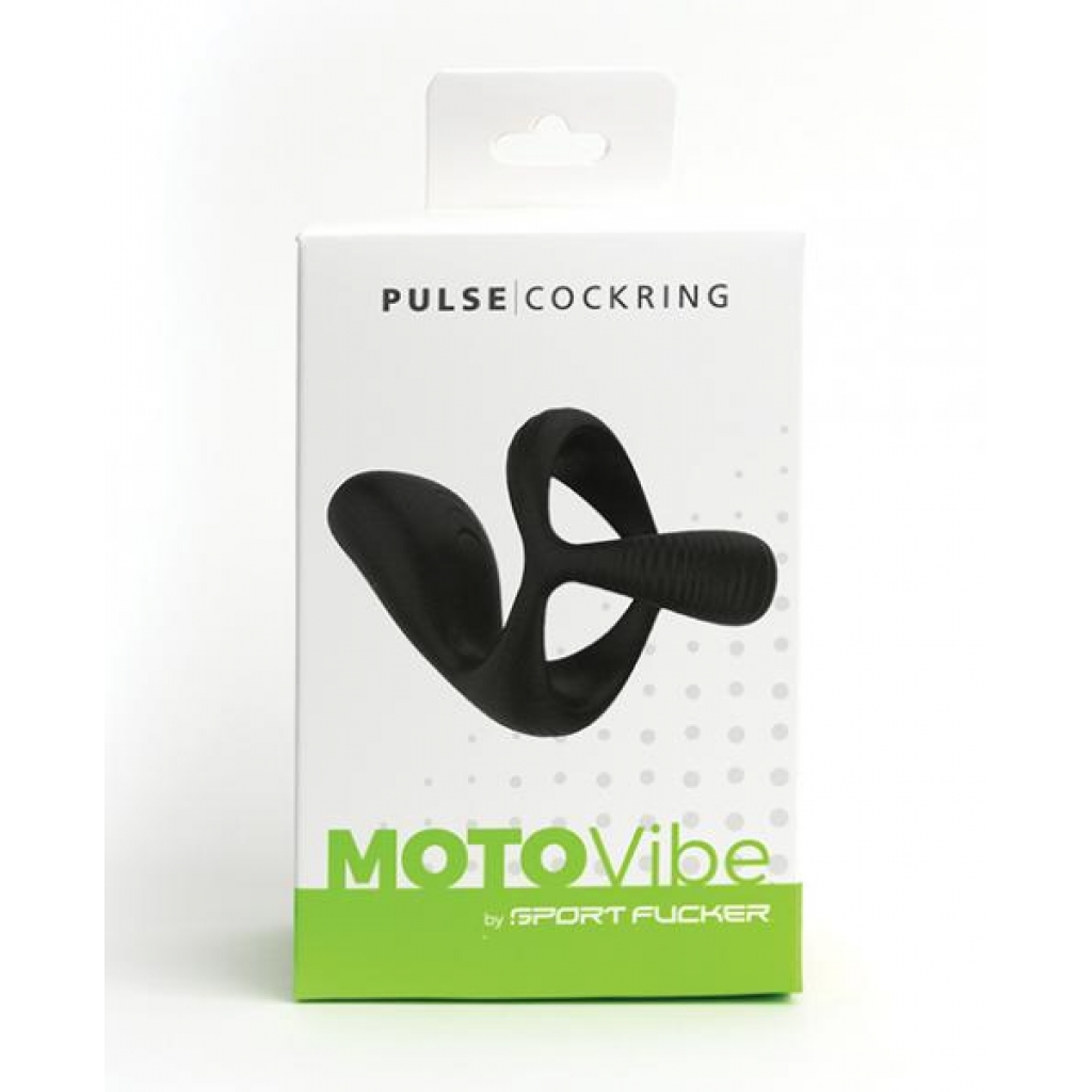 Sport Fucker Motovibe Pulse Cockring - Black - Couples Vibrating Penis Rings