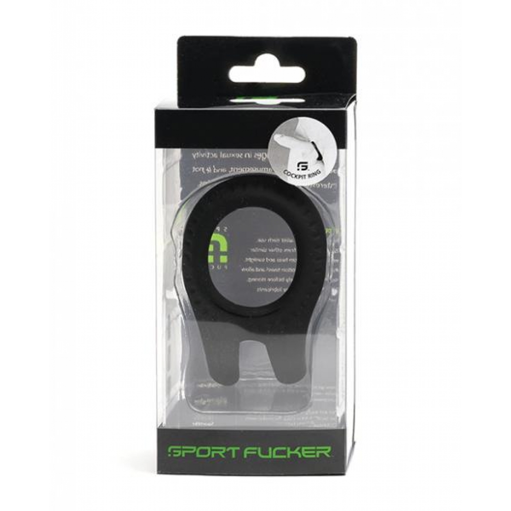 Sport Fucker Cockpit Cockring - Black - Classic Penis Rings