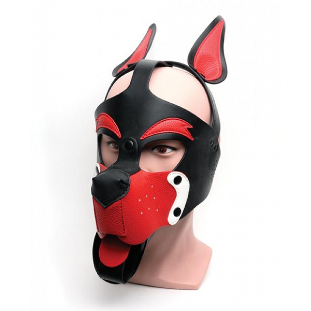 665 Playful Pup Hood - O/s Black/white/red - Hoods & Goggles