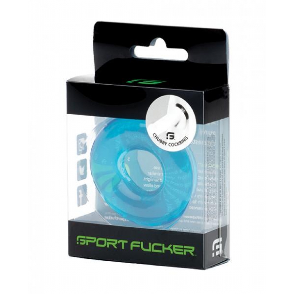 Sport Fucker Chubby Cockring - Ice Blue - Classic Penis Rings