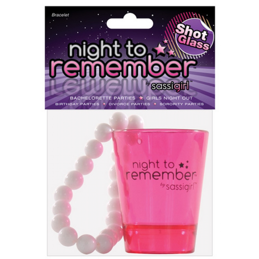 Sassy Night to Remember Shot Glass Bracelet