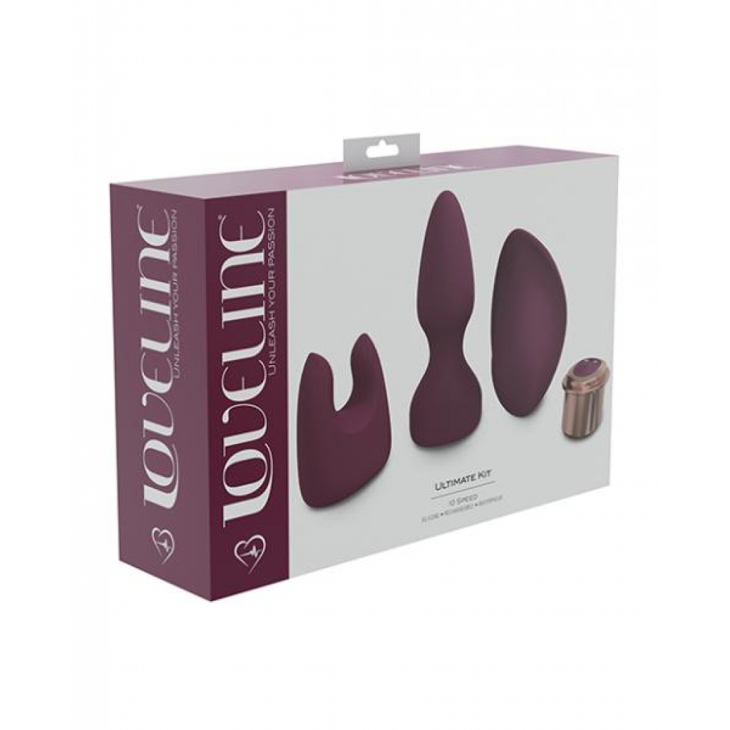 Shots Loveline Ultimate Kit - Burgundy - Kits & Sleeves